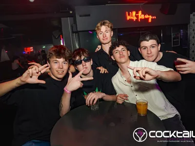 A professional photo of guests enjoying themselves at Cocktails Nightclub from our gallery.