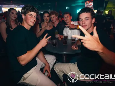 A professional photo of guests enjoying themselves at Cocktails Nightclub from our gallery.