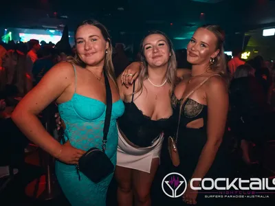 A professional photo of guests enjoying themselves at Cocktails Nightclub from our gallery.