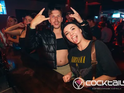 A professional photo of guests enjoying themselves at Cocktails Nightclub from our gallery.