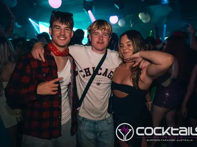 A professional photo of guests enjoying themselves at Cocktails Nightclub from our gallery.