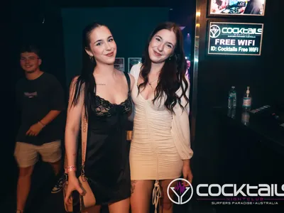 A professional photo of guests enjoying themselves at Cocktails Nightclub from our gallery.