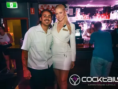 A professional photo of guests enjoying themselves at Cocktails Nightclub from our gallery.