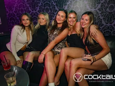 A professional photo of guests enjoying themselves at Cocktails Nightclub from our gallery.