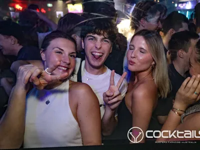 A professional photo of guests enjoying themselves at Cocktails Nightclub from our gallery.