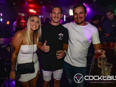 A professional photo of guests enjoying themselves at Cocktails Nightclub from our gallery.