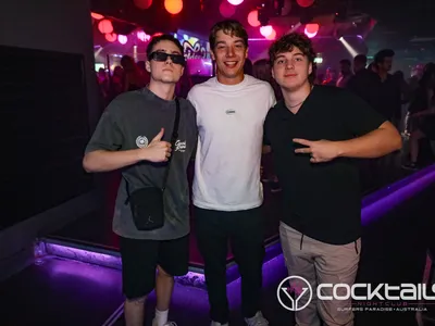 A professional photo of guests enjoying themselves at Cocktails Nightclub from our gallery.