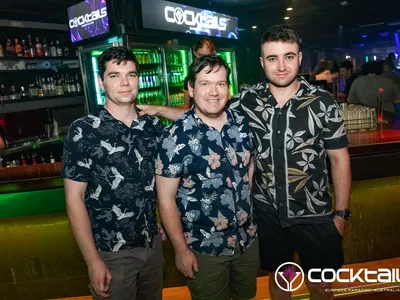 A professional photo of guests enjoying themselves at Cocktails Nightclub from our gallery.