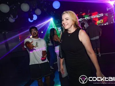 A professional photo of guests enjoying themselves at Cocktails Nightclub from our gallery.