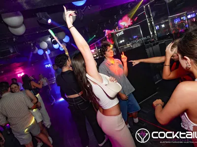 A professional photo of guests enjoying themselves at Cocktails Nightclub from our gallery.