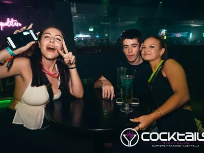 A professional photo of guests enjoying themselves at Cocktails Nightclub from our gallery.