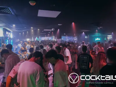 A professional photo of guests enjoying themselves at Cocktails Nightclub from our gallery.