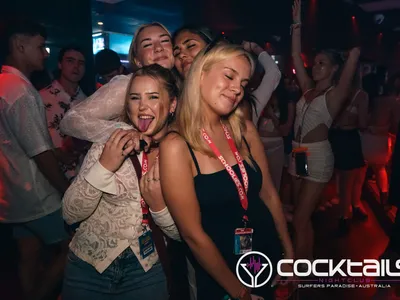 A professional photo of guests enjoying themselves at Cocktails Nightclub from our gallery.