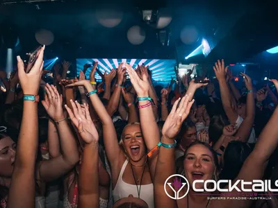 A professional photo of guests enjoying themselves at Cocktails Nightclub from our gallery.