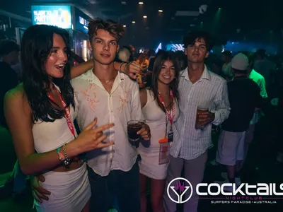 A professional photo of guests enjoying themselves at Cocktails Nightclub from our gallery.