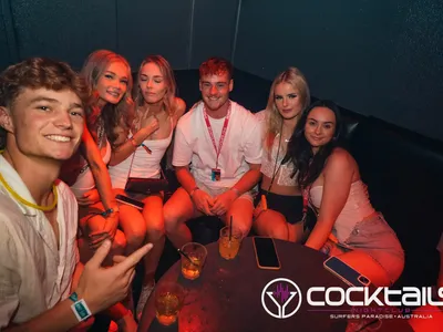 A professional photo of guests enjoying themselves at Cocktails Nightclub from our gallery.