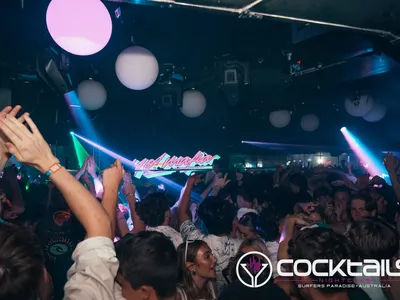 A professional photo of guests enjoying themselves at Cocktails Nightclub from our gallery.