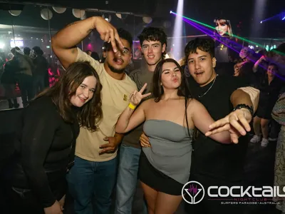 A professional photo of guests enjoying themselves at Cocktails Nightclub from our gallery.