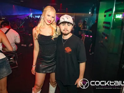 A professional photo of guests enjoying themselves at Cocktails Nightclub from our gallery.