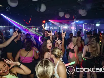 A professional photo of guests enjoying themselves at Cocktails Nightclub from our gallery.