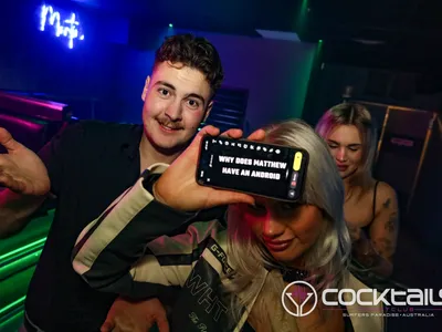 A professional photo of guests enjoying themselves at Cocktails Nightclub from our gallery.