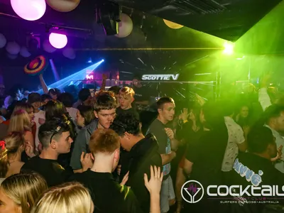 A professional photo of guests enjoying themselves at Cocktails Nightclub from our gallery.