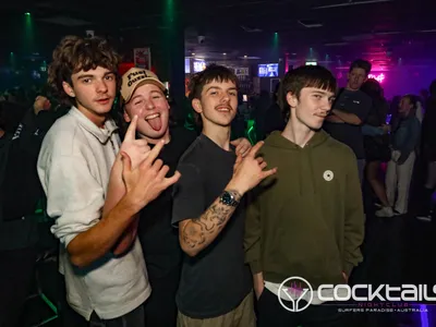 A professional photo of guests enjoying themselves at Cocktails Nightclub from our gallery.