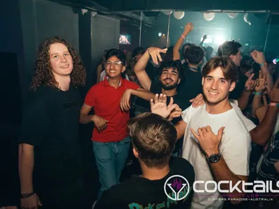 A professional photo of guests enjoying themselves at Cocktails Nightclub from our gallery.