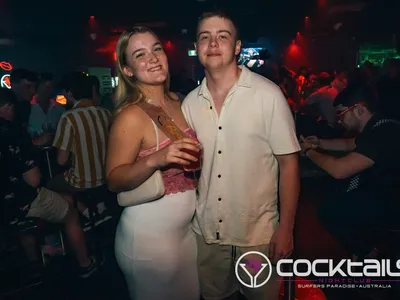 A professional photo of guests enjoying themselves at Cocktails Nightclub from our gallery.