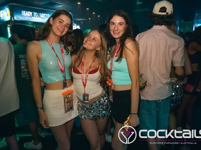 A professional photo of guests enjoying themselves at Cocktails Nightclub from our gallery.