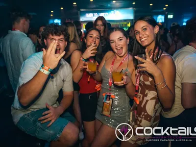 A professional photo of guests enjoying themselves at Cocktails Nightclub from our gallery.