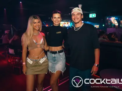 A professional photo of guests enjoying themselves at Cocktails Nightclub from our gallery.