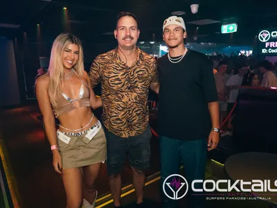 A professional photo of guests enjoying themselves at Cocktails Nightclub from our gallery.