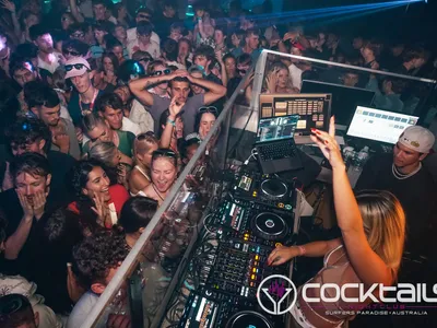 A professional photo of guests enjoying themselves at Cocktails Nightclub from our gallery.