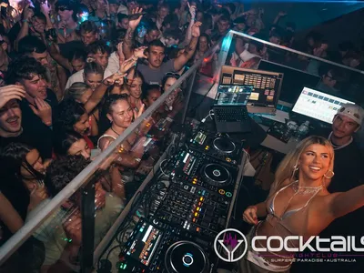 A professional photo of guests enjoying themselves at Cocktails Nightclub from our gallery.