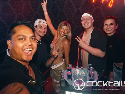 A professional photo of guests enjoying themselves at Cocktails Nightclub from our gallery.