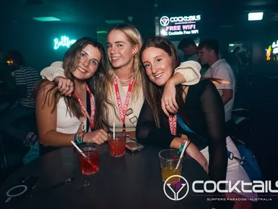 A professional photo of guests enjoying themselves at Cocktails Nightclub from our gallery.