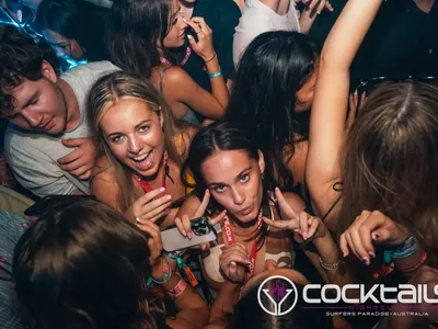 A professional photo of guests enjoying themselves at Cocktails Nightclub from our gallery.