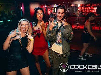 A professional photo of guests enjoying themselves at Cocktails Nightclub from our gallery.