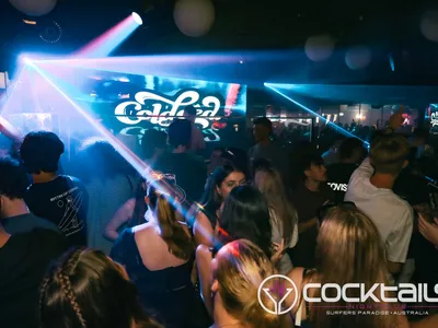 A professional photo of guests enjoying themselves at Cocktails Nightclub from our gallery.