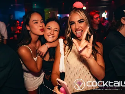 A professional photo of guests enjoying themselves at Cocktails Nightclub from our gallery.