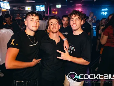 A professional photo of guests enjoying themselves at Cocktails Nightclub from our gallery.