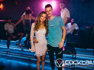 A professional photo of guests enjoying themselves at Cocktails Nightclub from our gallery.