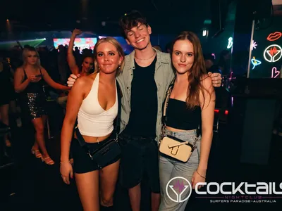 A professional photo of guests enjoying themselves at Cocktails Nightclub from our gallery.