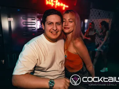 A professional photo of guests enjoying themselves at Cocktails Nightclub from our gallery.