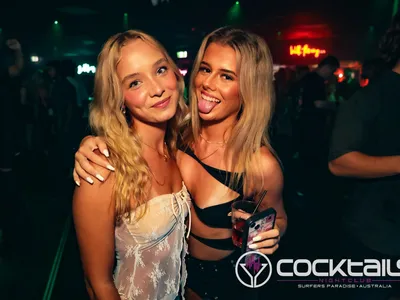 A professional photo of guests enjoying themselves at Cocktails Nightclub from our gallery.