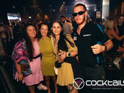 A professional photo of guests enjoying themselves at Cocktails Nightclub from our gallery.