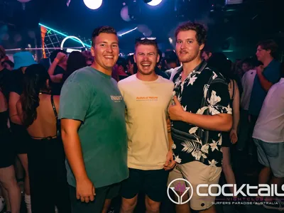 A professional photo of guests enjoying themselves at Cocktails Nightclub from our gallery.