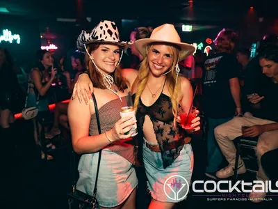 A professional photo of guests enjoying themselves at Cocktails Nightclub from our gallery.