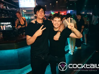 A professional photo of guests enjoying themselves at Cocktails Nightclub from our gallery.